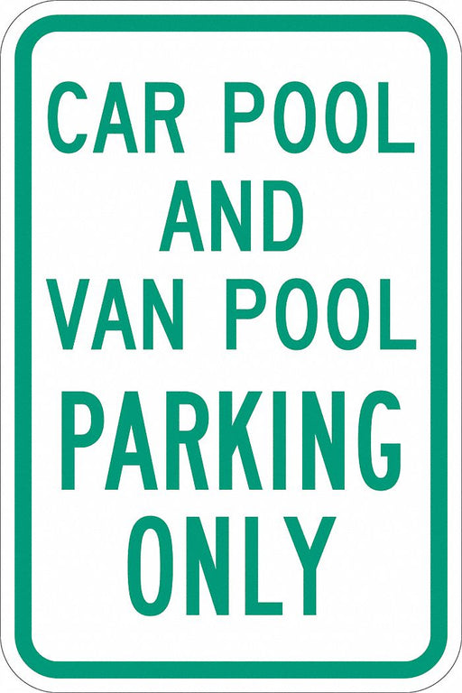 Car Pool Parking Sign 18 x 12 