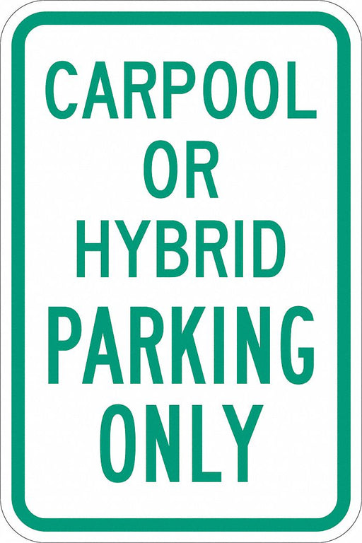 Car Pool Parking Sign 18 x 12 