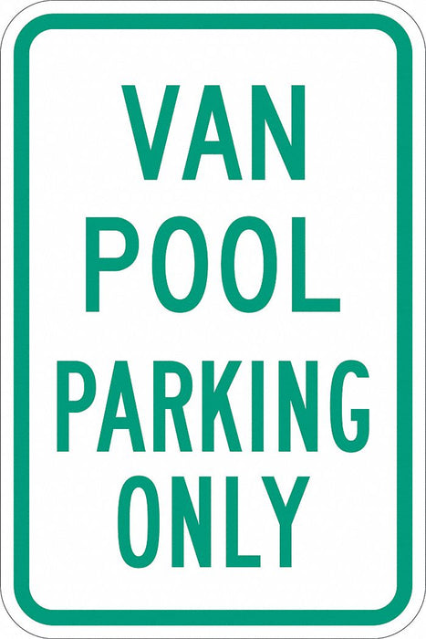 Car Pool Parking Sign 18 x 12 