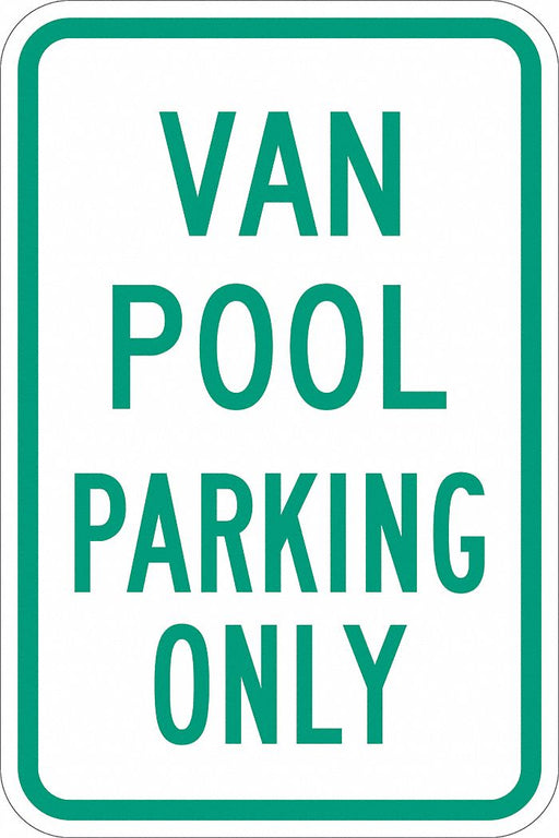 Car Pool Parking Sign 18 x 12 