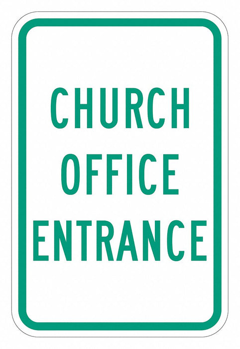 Church Entrance Sign 18 x 12 