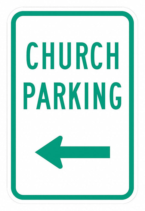 Church Parking Sign 18 x 12 