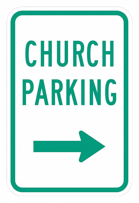 Church Parking Sign 18 x 12 