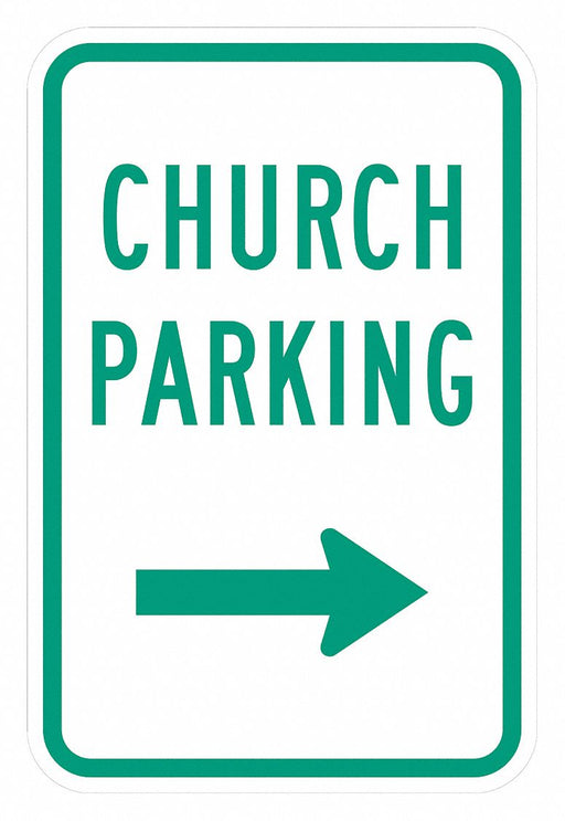 Church Parking Sign 18 x 12 