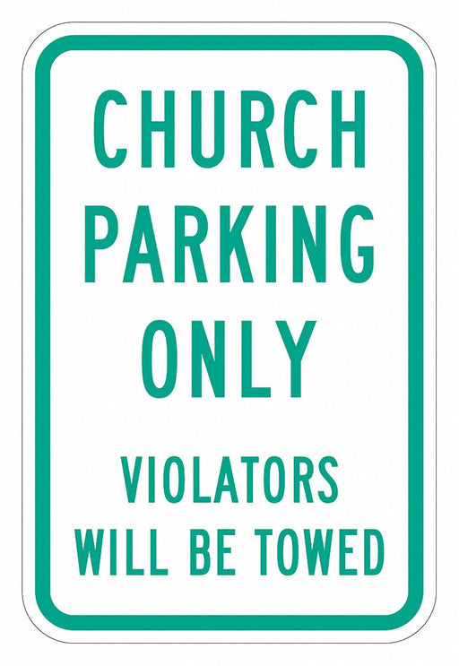 Church Parking Sign 18 x 12 