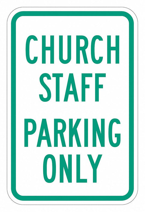 Church Parking Sign 18 x 12 