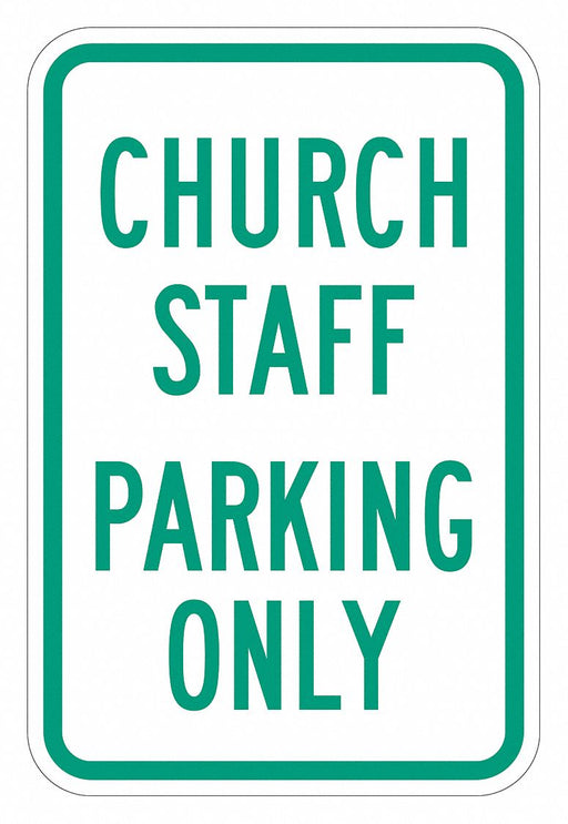 Church Parking Sign 18 x 12 