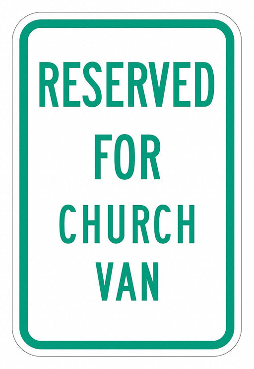 Church Parking Sign 18 x 12 
