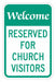 Church Parking Sign 18 x 12 