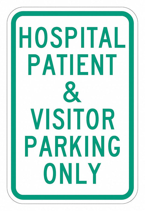Visitor  Patient Parking Sign 18 x 12 