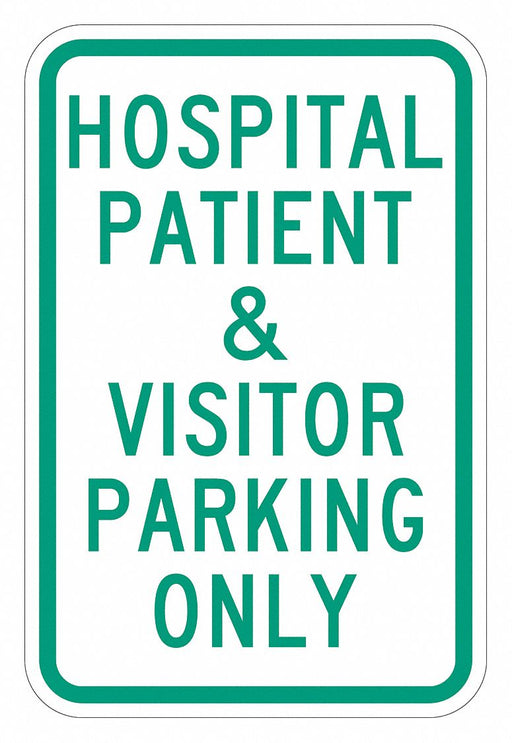 Visitor  Patient Parking Sign 18 x 12 