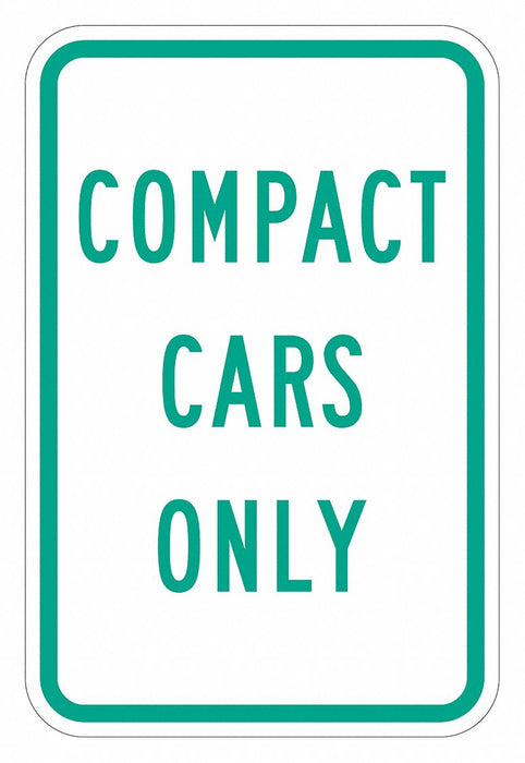 Compact Car Parking Sign 18 x 12 