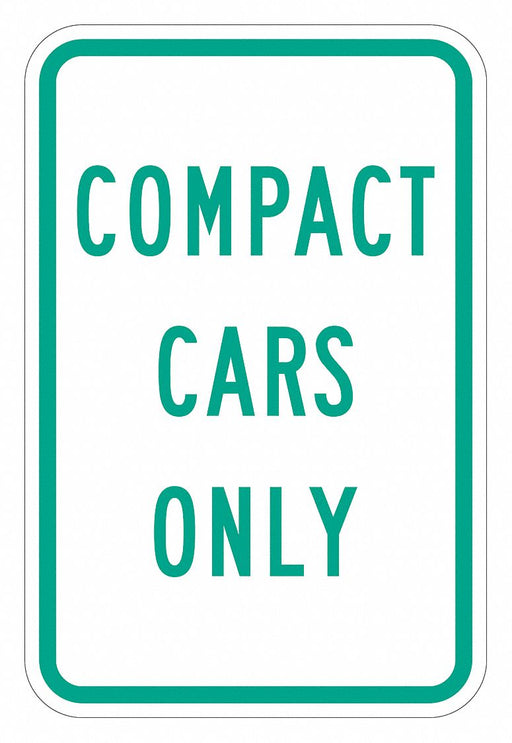 Compact Car Parking Sign 18 x 12 