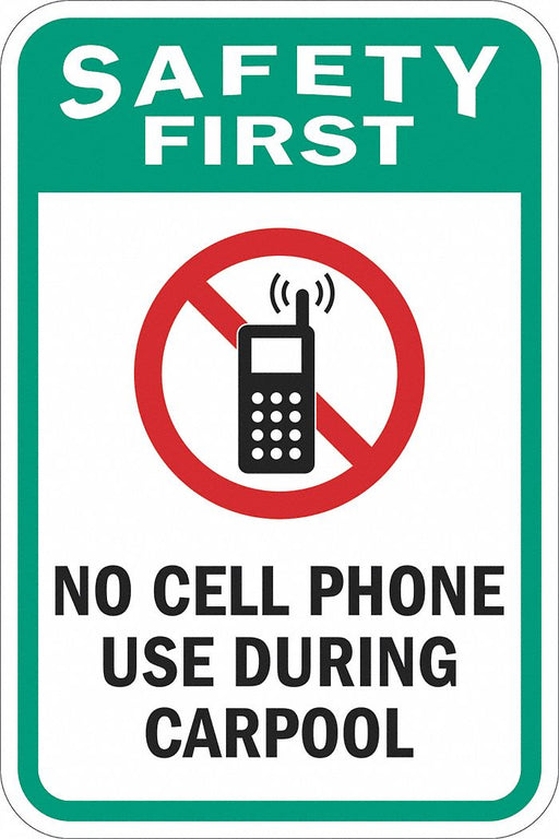 Traffic Sign 24 in x 18 in White