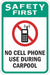 Traffic Sign 18 in x 12 in White