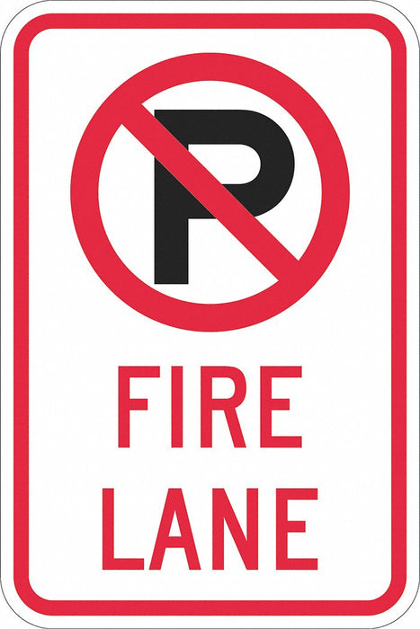 Fire Lane Parking Sign 18 x 12 