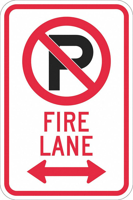 Fire Lane Parking Sign 18 x 12 