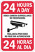 Facility Sign 18 in x 12 in Aluminum