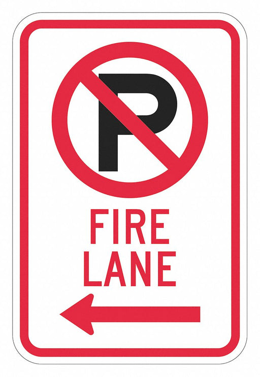 Fire Lane Parking Sign 18 x 12 