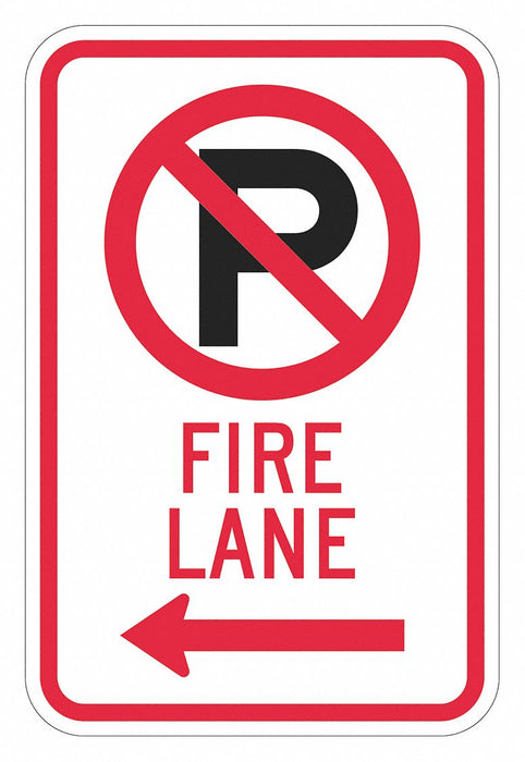 Fire Lane Parking Sign 18 x 12 