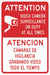 Security Sign 18 in x 12 in Aluminum