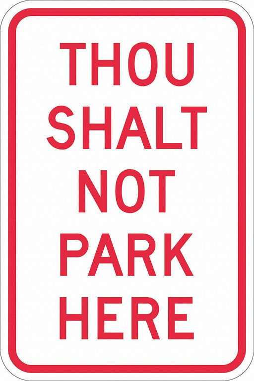Church Parking Sign 18 x 12 
