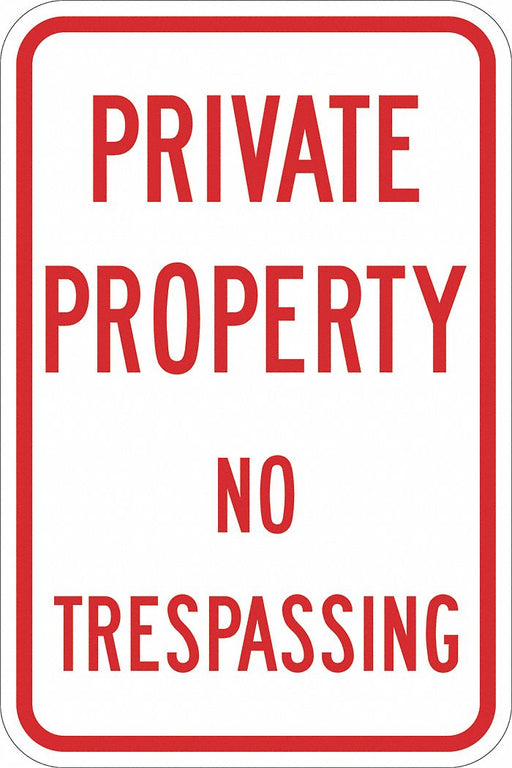 Facility Sign 18 in Aluminum