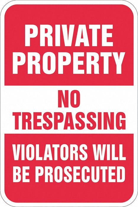 Facility Sign 18 in Aluminum