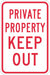 Damage Theft Liablty ParkingSign 18x12in