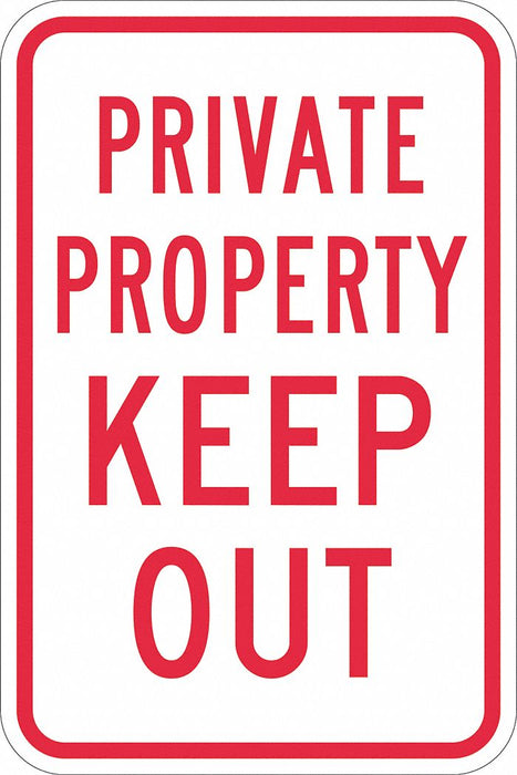 Damage Theft Liablty ParkingSign 18x12in