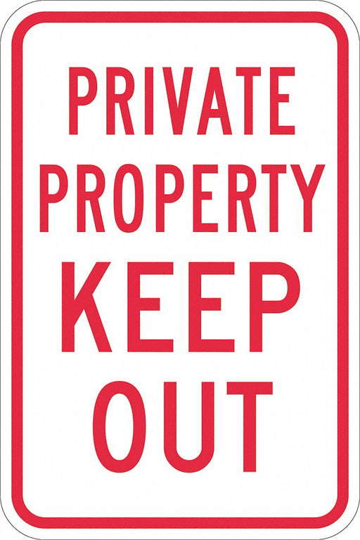 Damage Theft Liablty ParkingSign 18x12in
