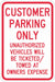 Customer Parking Sign 18 x 12 