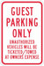 Guest Parking Sign 18 x 12 