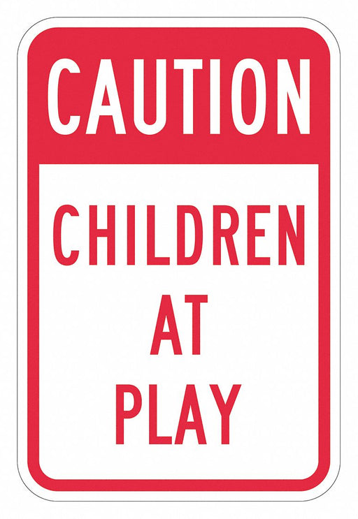 Children at Play Traffic Sign 18 x 12 