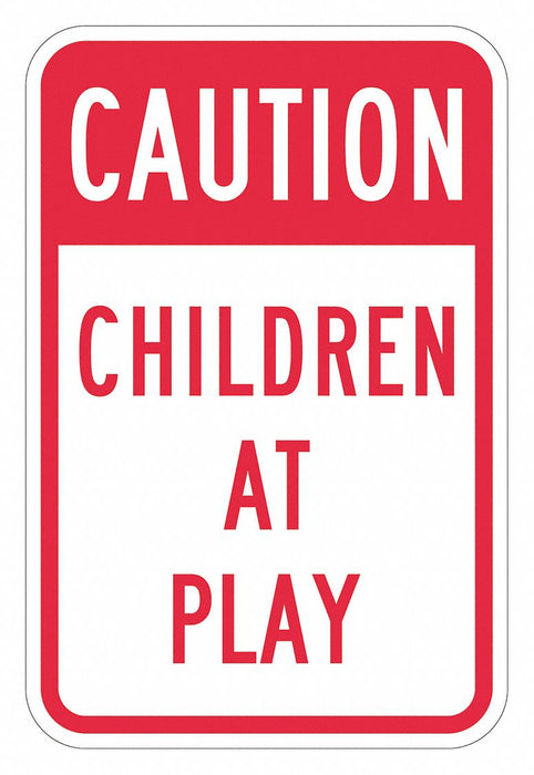 Traffic Sign 18 in x 12 in White