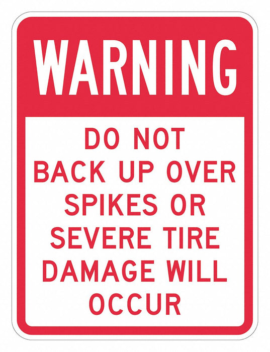 Rflctv Accdnt Prevent Warn Sign 18x12in