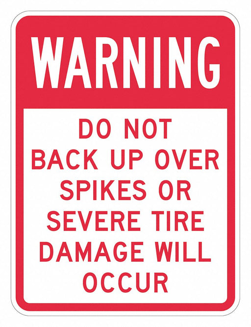 Rflctv Accdnt Prevent Warn Sign 18x12in