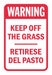 Rflctv No Tresspasing Warn Sign 18x12in