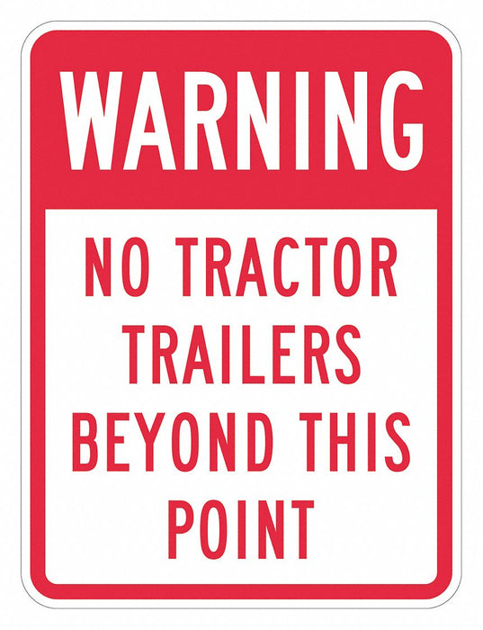 No Trucks Traffic Sign 18 x 12 