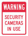 Rflctv Surveillance Warning Sign 18x12in