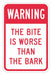 Rflct Guard Dog Wrning Sign 18x12in Alum