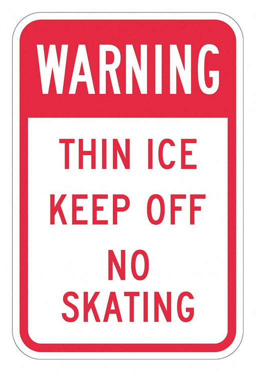 Rflctv Accdnt Prevent Warn Sign 18x12in