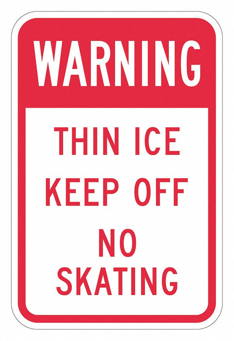 Rflctv Accdnt Prevent Warn Sign 18x12in