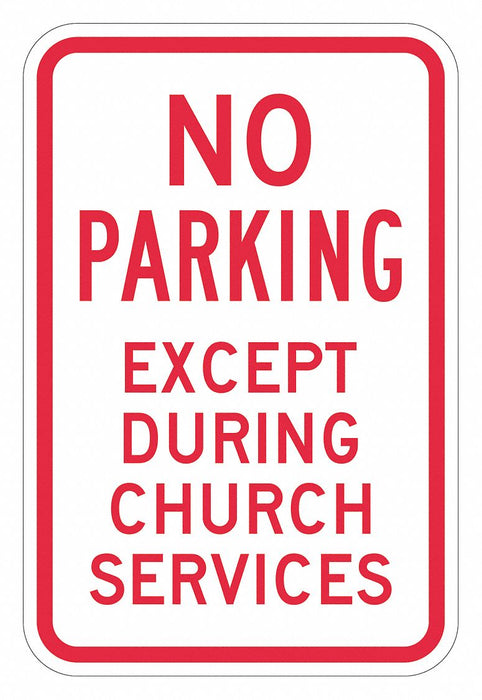 Church Parking Sign 18 x 12 