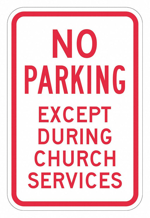 Church Parking Sign 18 x 12 