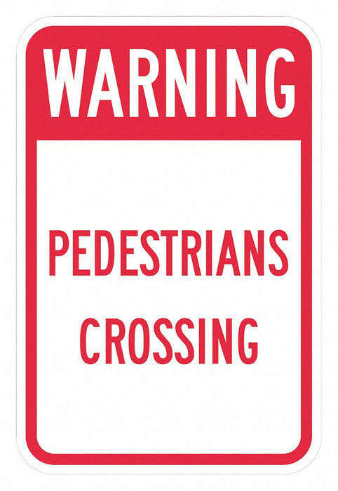 Traffic Sign 18 in x 12 in White