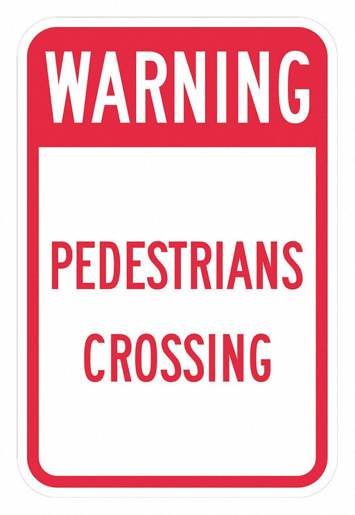 Traffic Sign 18 in x 12 in White