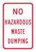 Rflctv Hazardous Materials Sign 18x12in