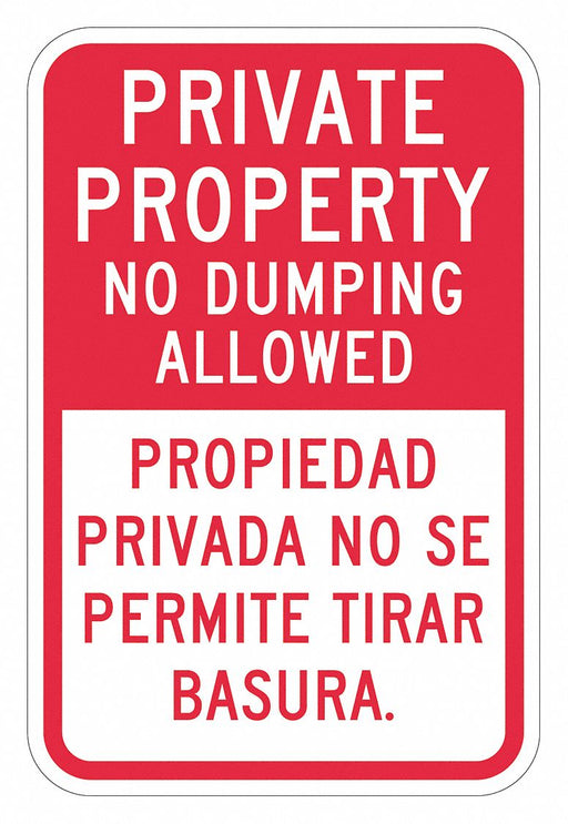 Parking Sign 18 H 12 W Aluminum