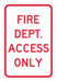 Rflctv Fire Connection Sign 18x12in Alum